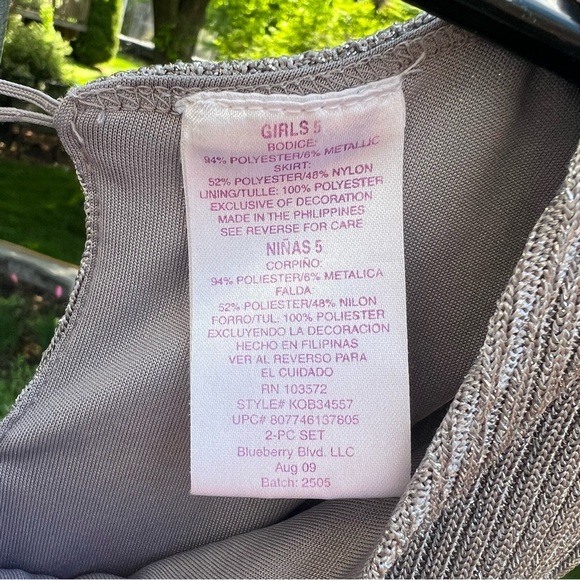 BLUEBERI BOULEVARD FLOWER GIRL DRESS SIZE 5 - Picture 7 of 11